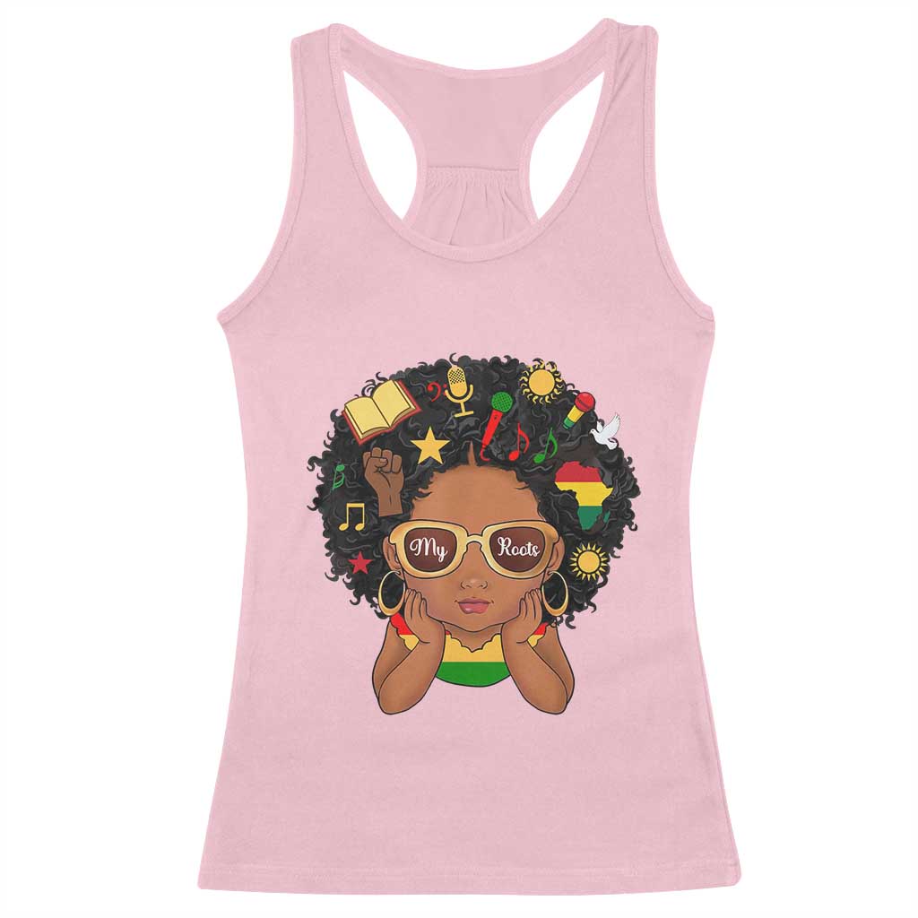 My Roots Black History Culture Pride Racerback Tank Top African American Heritage - Wonder Print Shop