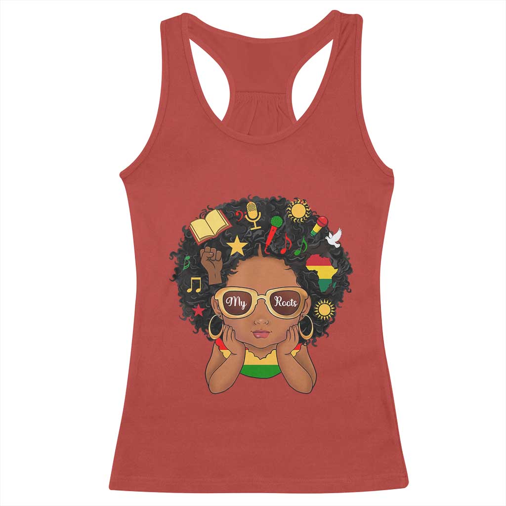 My Roots Black History Culture Pride Racerback Tank Top African American Heritage - Wonder Print Shop