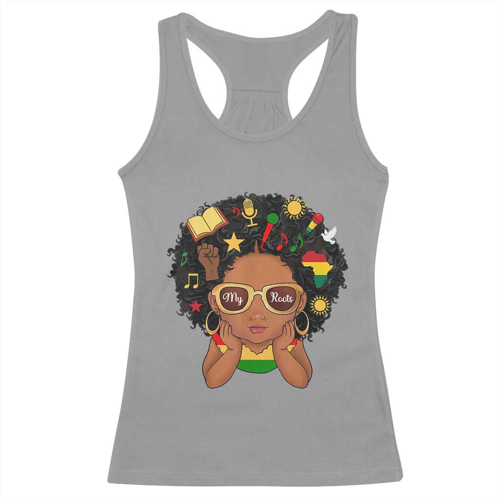 My Roots Black History Culture Pride Racerback Tank Top African American Heritage - Wonder Print Shop