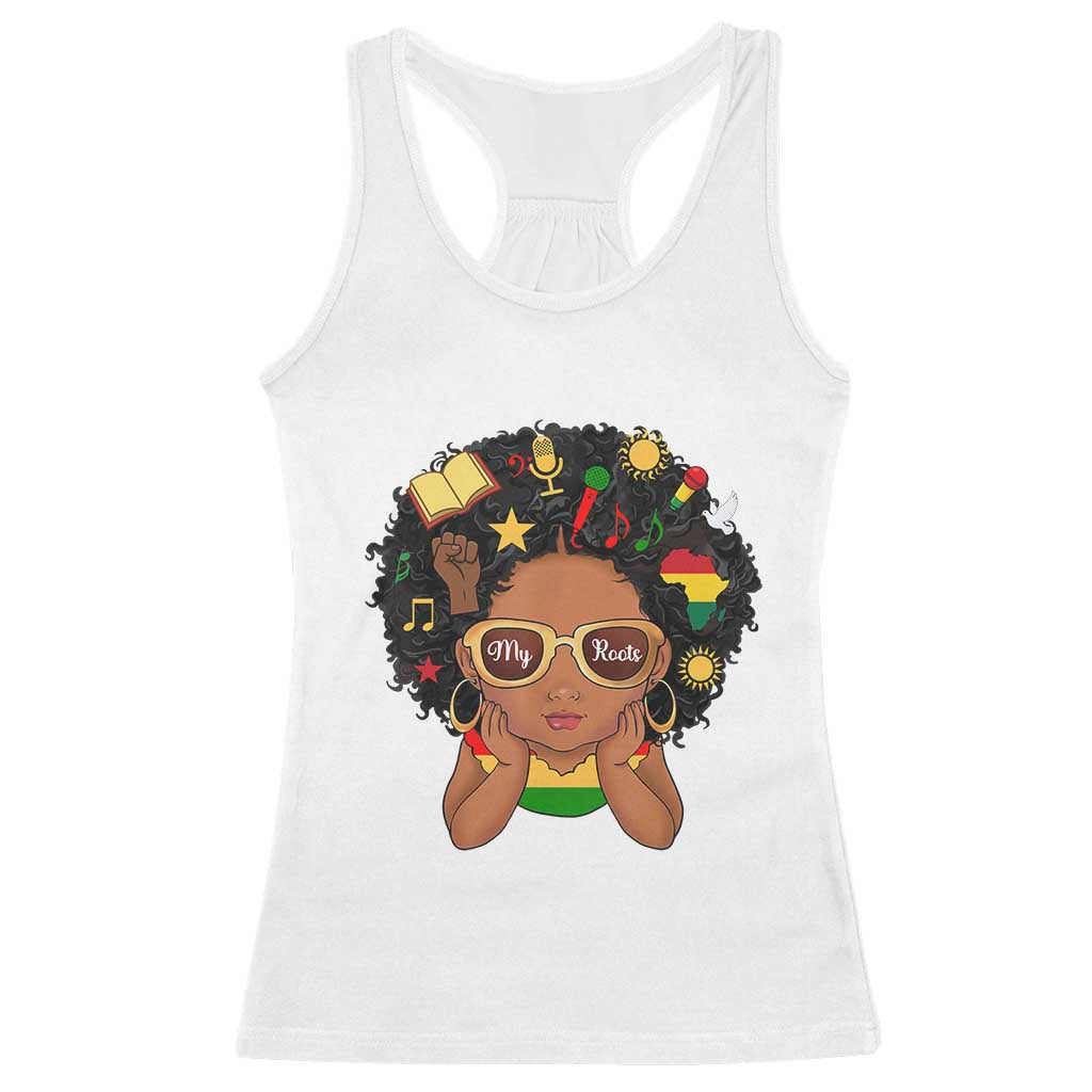 My Roots Black History Culture Pride Racerback Tank Top African American Heritage - Wonder Print Shop