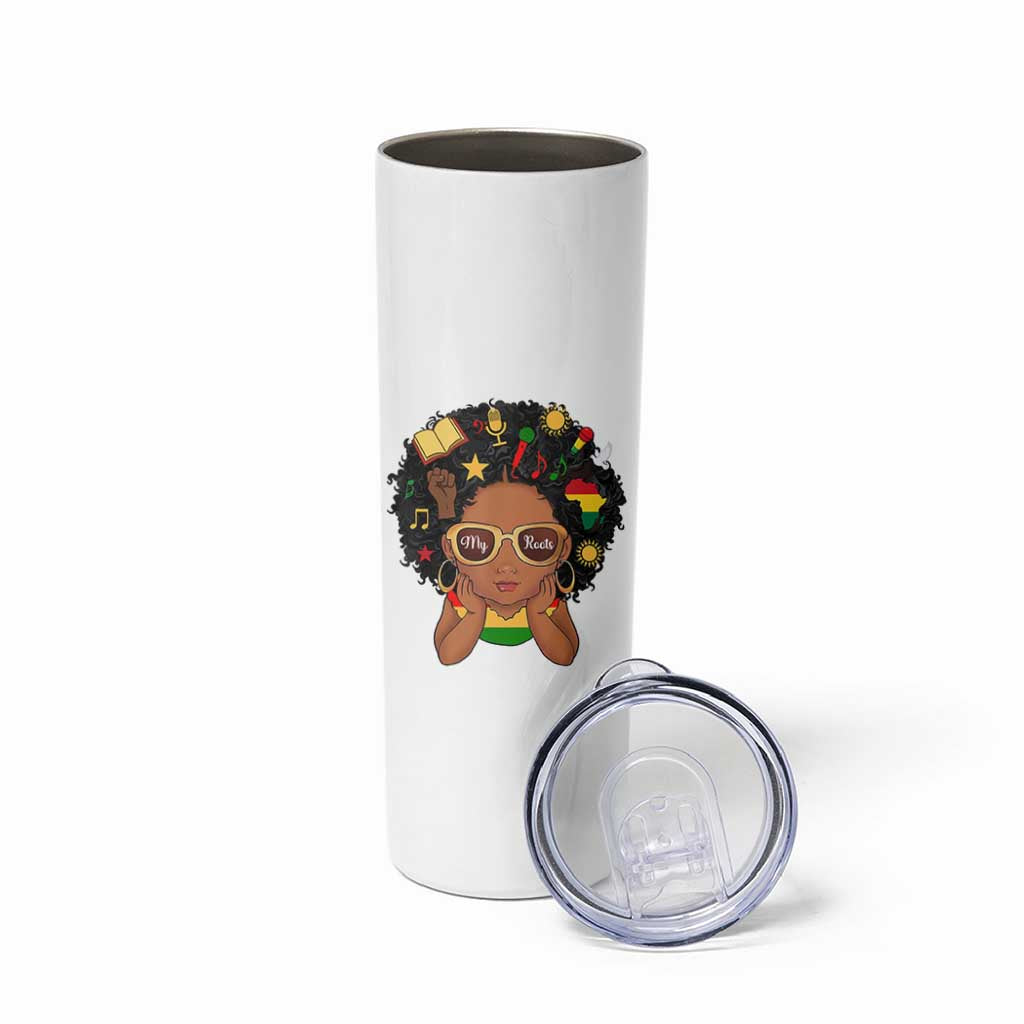 My Roots Black History Culture Pride Skinny Tumbler African American Heritage - Wonder Print Shop