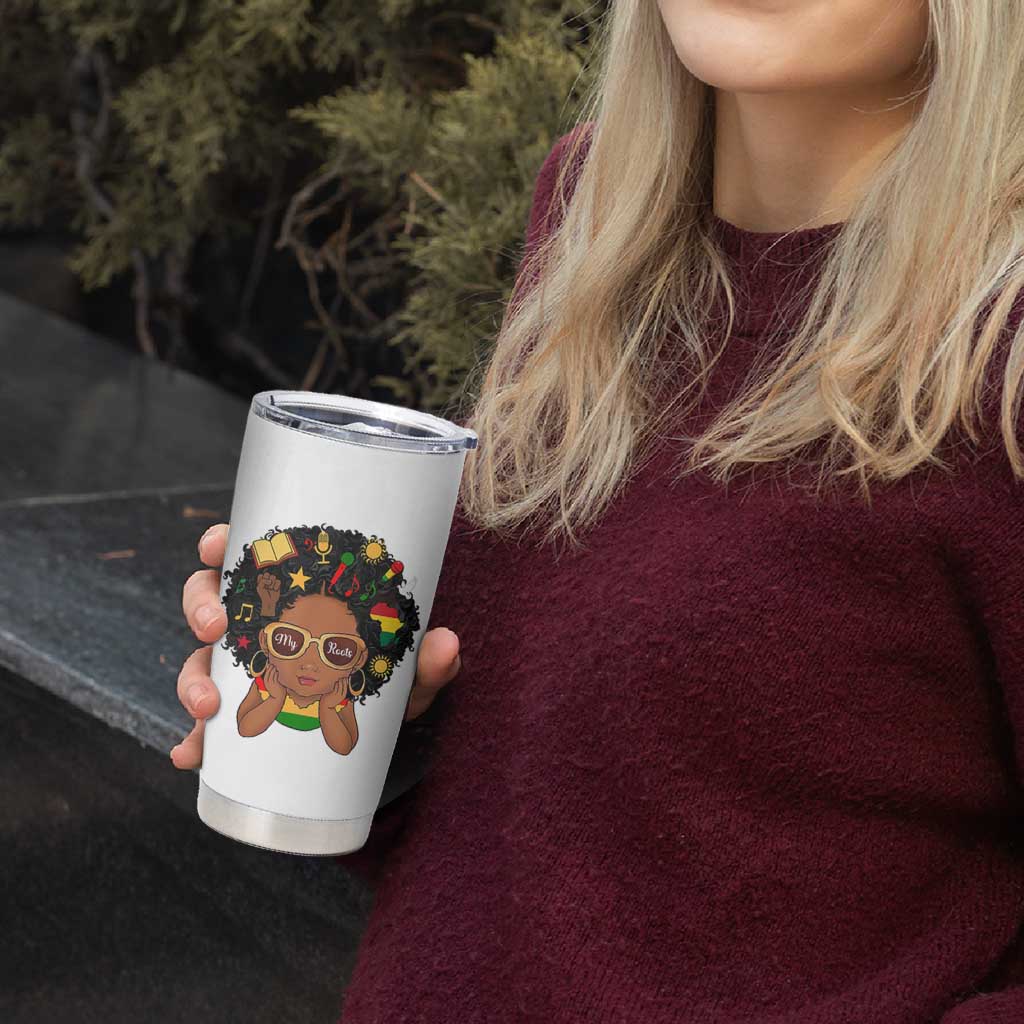 My Roots Black History Culture Pride Tumbler Cup African American Heritage - Wonder Print Shop