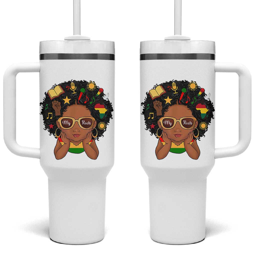 My Roots Black History Culture Pride Tumbler With Handle African American Heritage - Wonder Print Shop