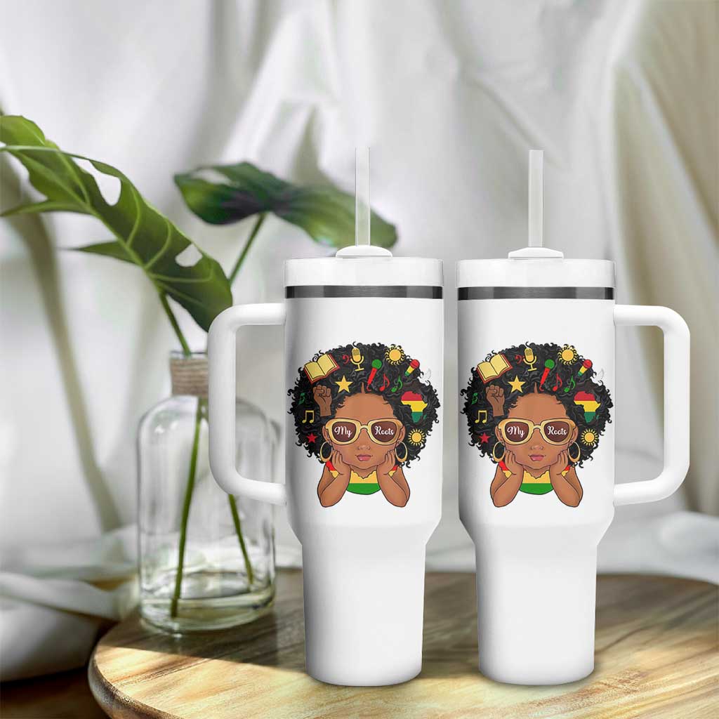 My Roots Black History Culture Pride Tumbler With Handle African American Heritage - Wonder Print Shop