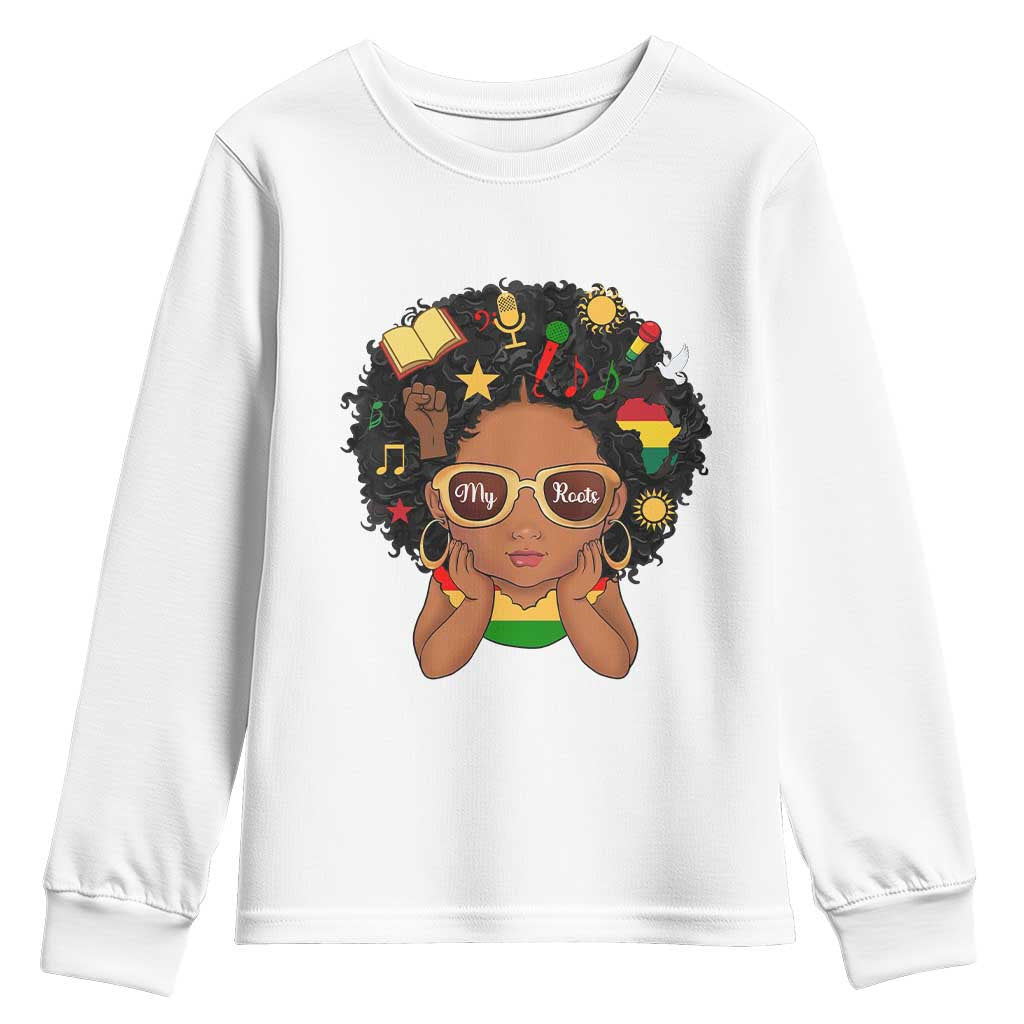 My Roots Black History Culture Pride Youth Sweatshirt African American Heritage - Wonder Print Shop