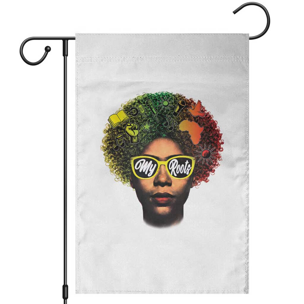 Black History Month Garden Flag My Roots African American Pride Gift - Wonder Print Shop