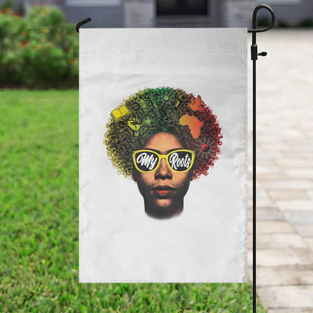 Black History Month Garden Flag My Roots African American Pride Gift - Wonder Print Shop