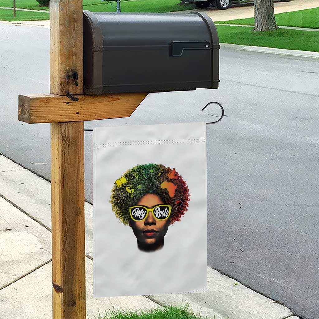 Black History Month Garden Flag My Roots African American Pride Gift - Wonder Print Shop