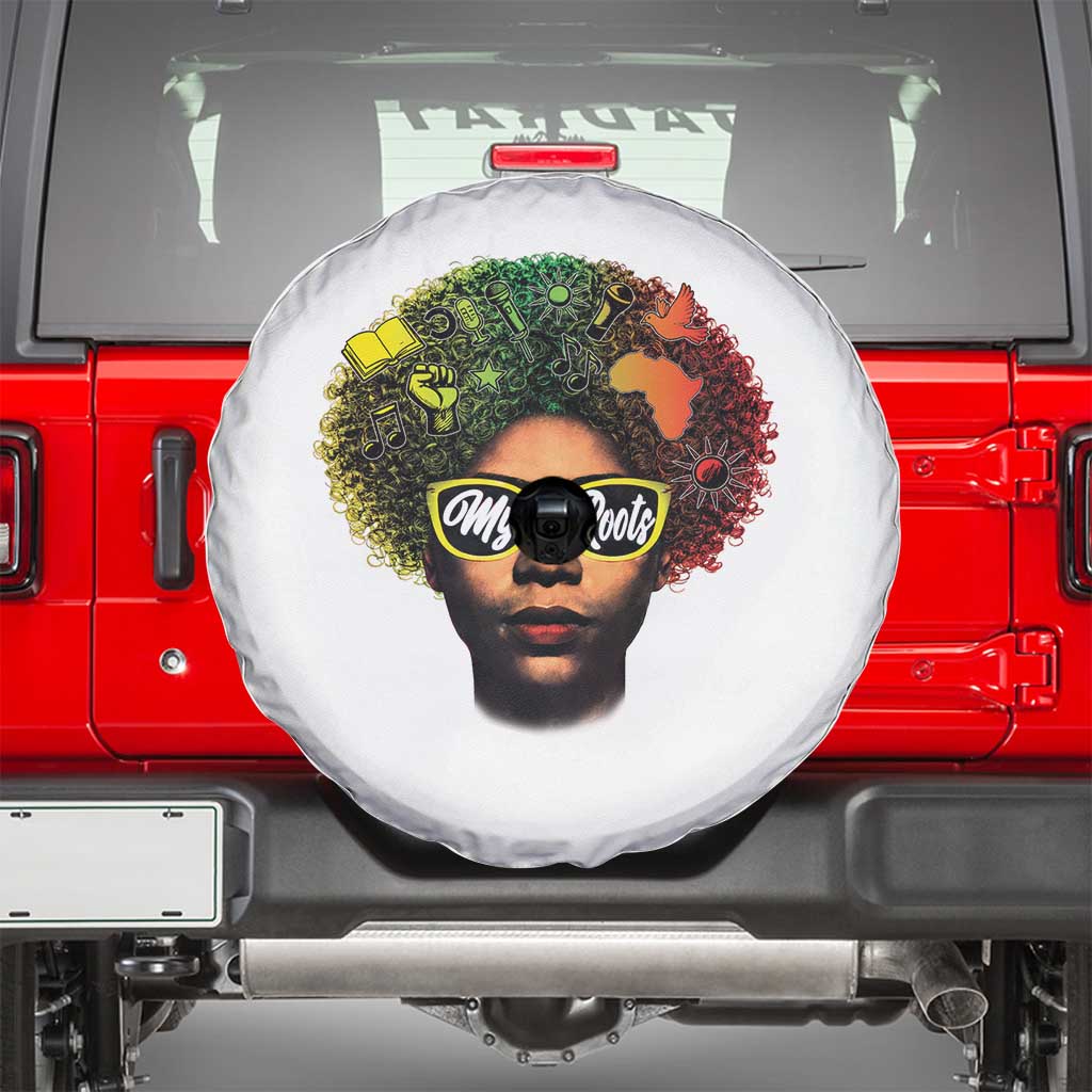 Black History Month Spare Tire Cover My Roots African American Pride Gift - Wonder Print Shop