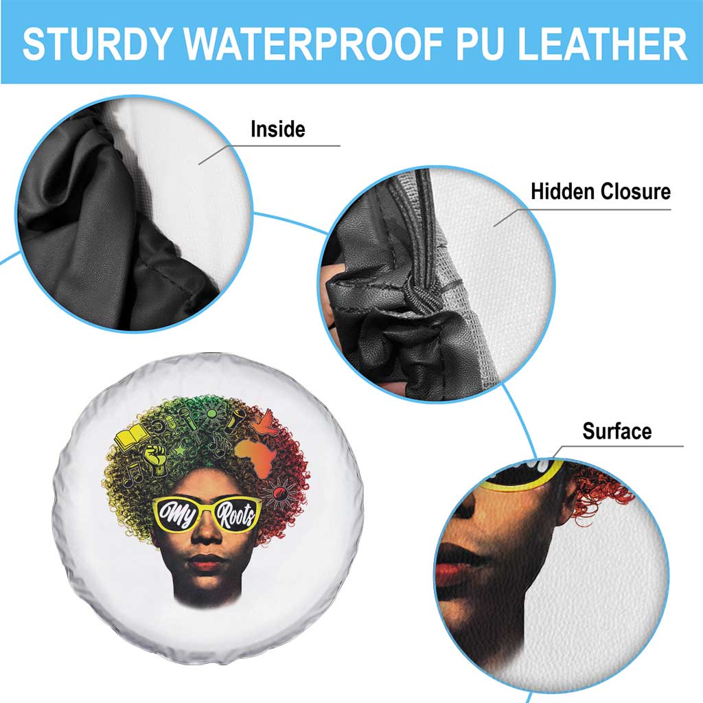 Black History Month Spare Tire Cover My Roots African American Pride Gift - Wonder Print Shop