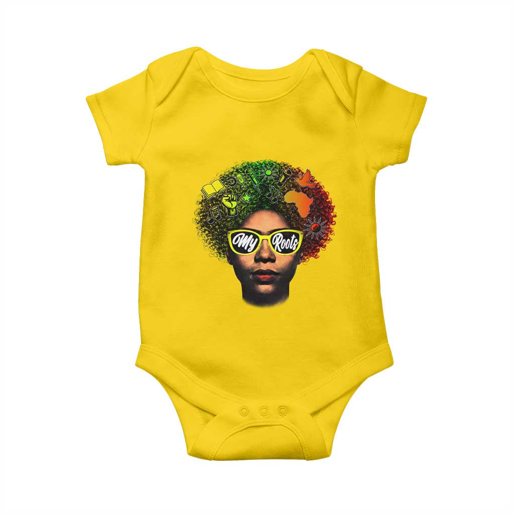 Black History Month Baby Onesie My Roots African American Pride Gift - Wonder Print Shop