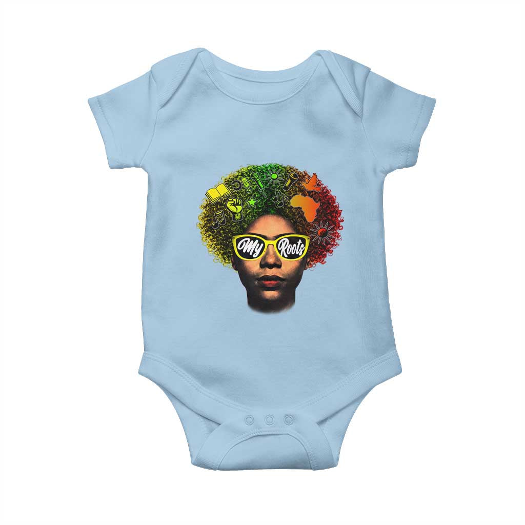 Black History Month Baby Onesie My Roots African American Pride Gift - Wonder Print Shop