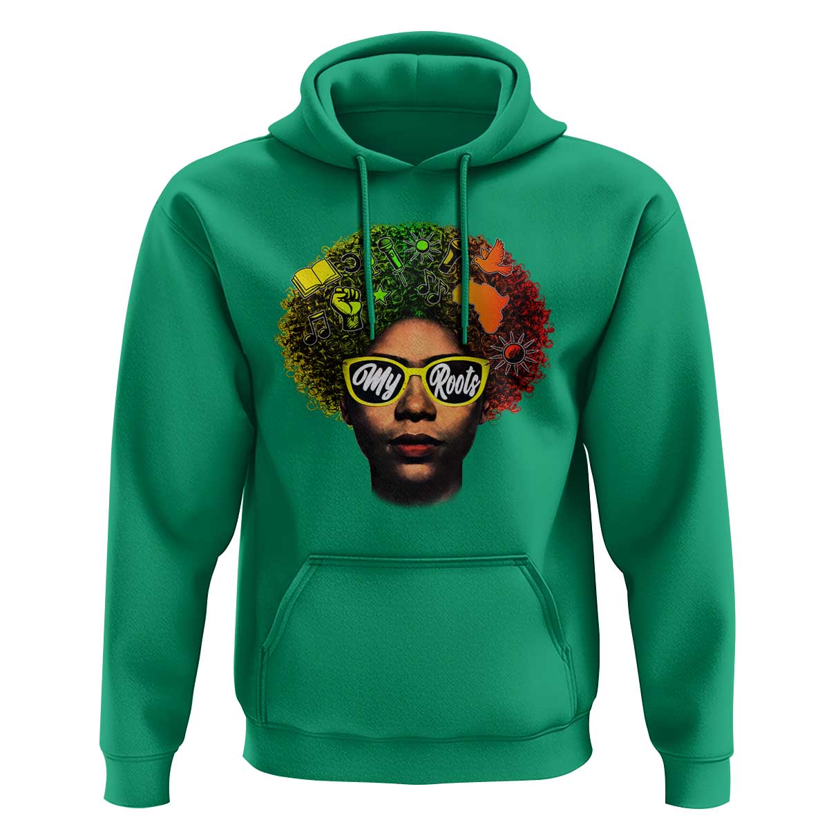 Black History Month Hoodie My Roots African American Pride Gift - Wonder Print Shop