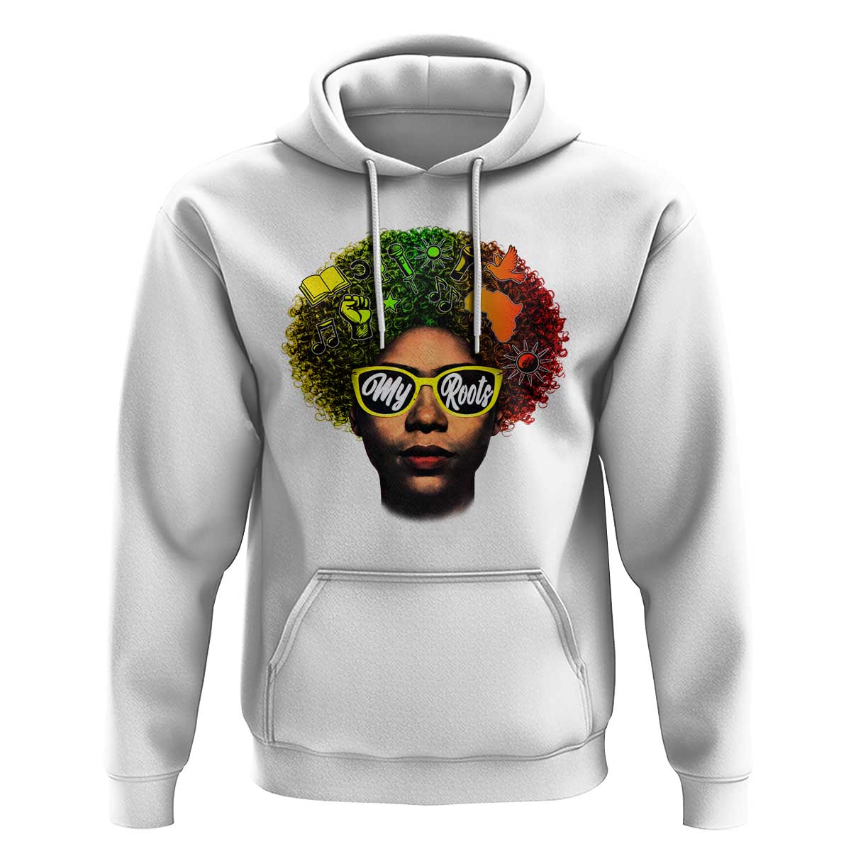 Black History Month Hoodie My Roots African American Pride Gift - Wonder Print Shop