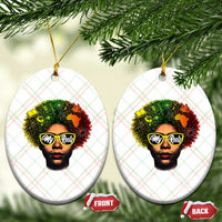 Black History Month Ceramic Ornament My Roots African American Pride Gift - Wonder Print Shop