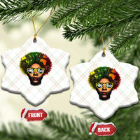 Black History Month Ceramic Ornament My Roots African American Pride Gift - Wonder Print Shop