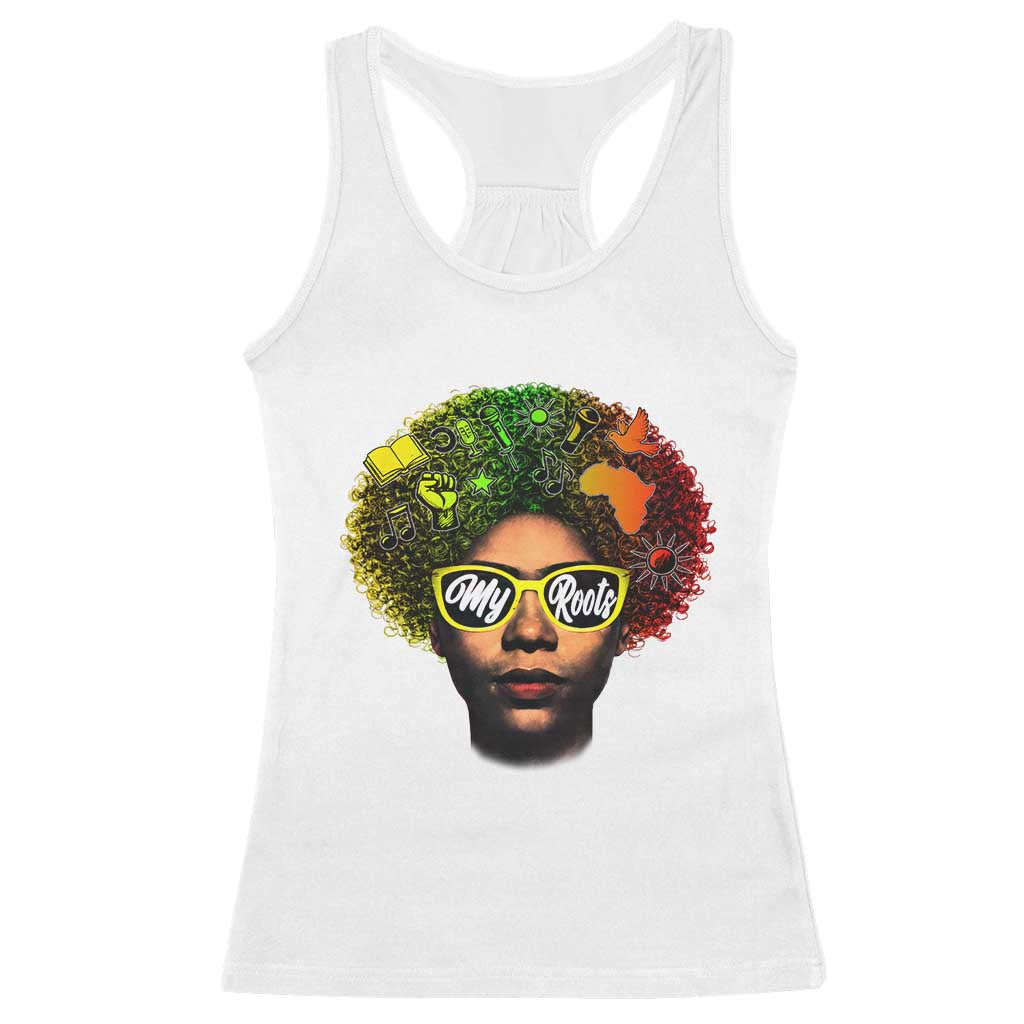 Black History Month Racerback Tank Top My Roots African American Pride Gift - Wonder Print Shop
