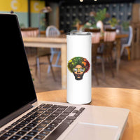 Black History Month Skinny Tumbler My Roots African American Pride Gift - Wonder Print Shop