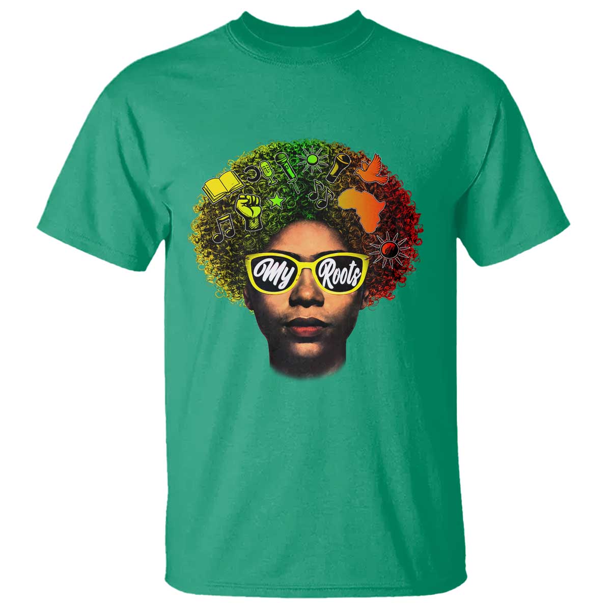 Black History Month T Shirt My Roots African American Pride Gift - Wonder Print Shop