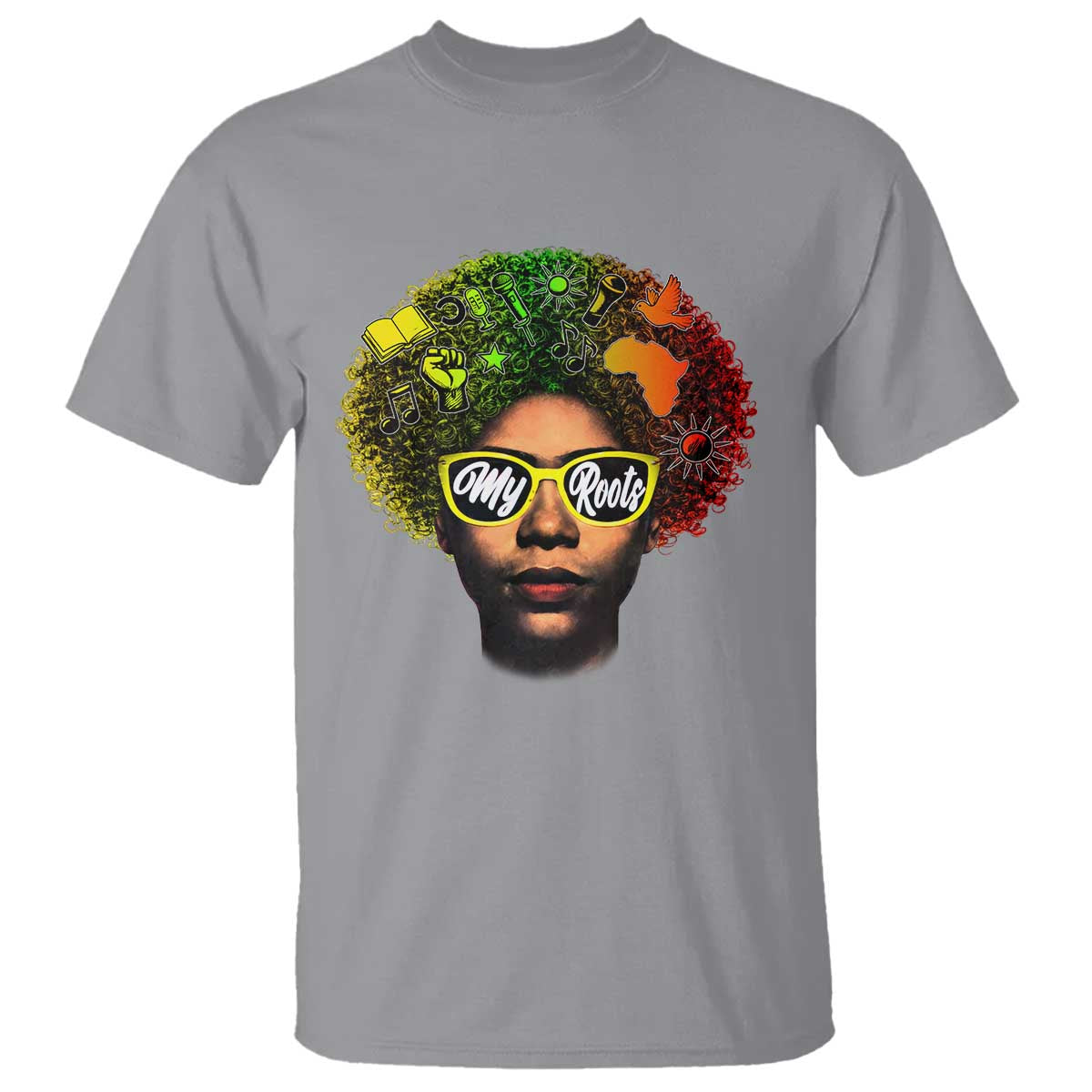 Black History Month T Shirt My Roots African American Pride Gift - Wonder Print Shop