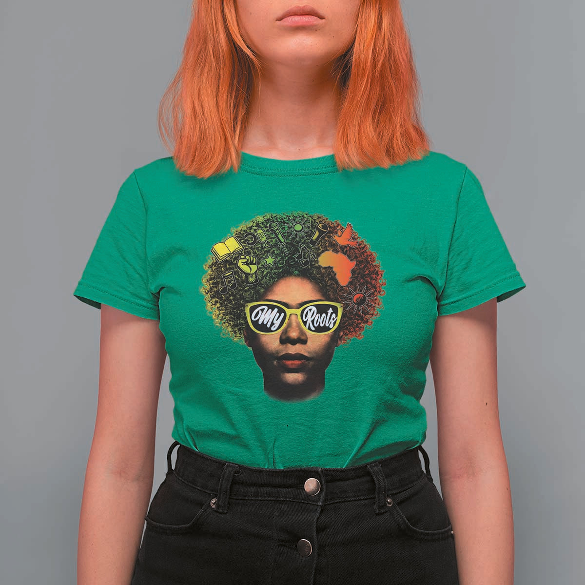 Black History Month T Shirt For Women My Roots African American Pride Gift - Wonder Print Shop
