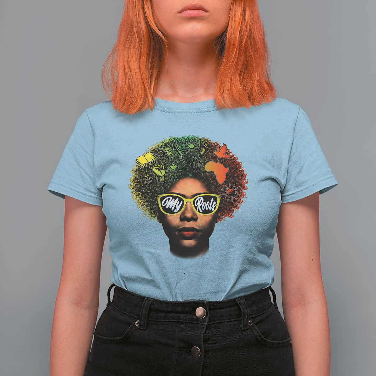 Black History Month T Shirt For Women My Roots African American Pride Gift - Wonder Print Shop