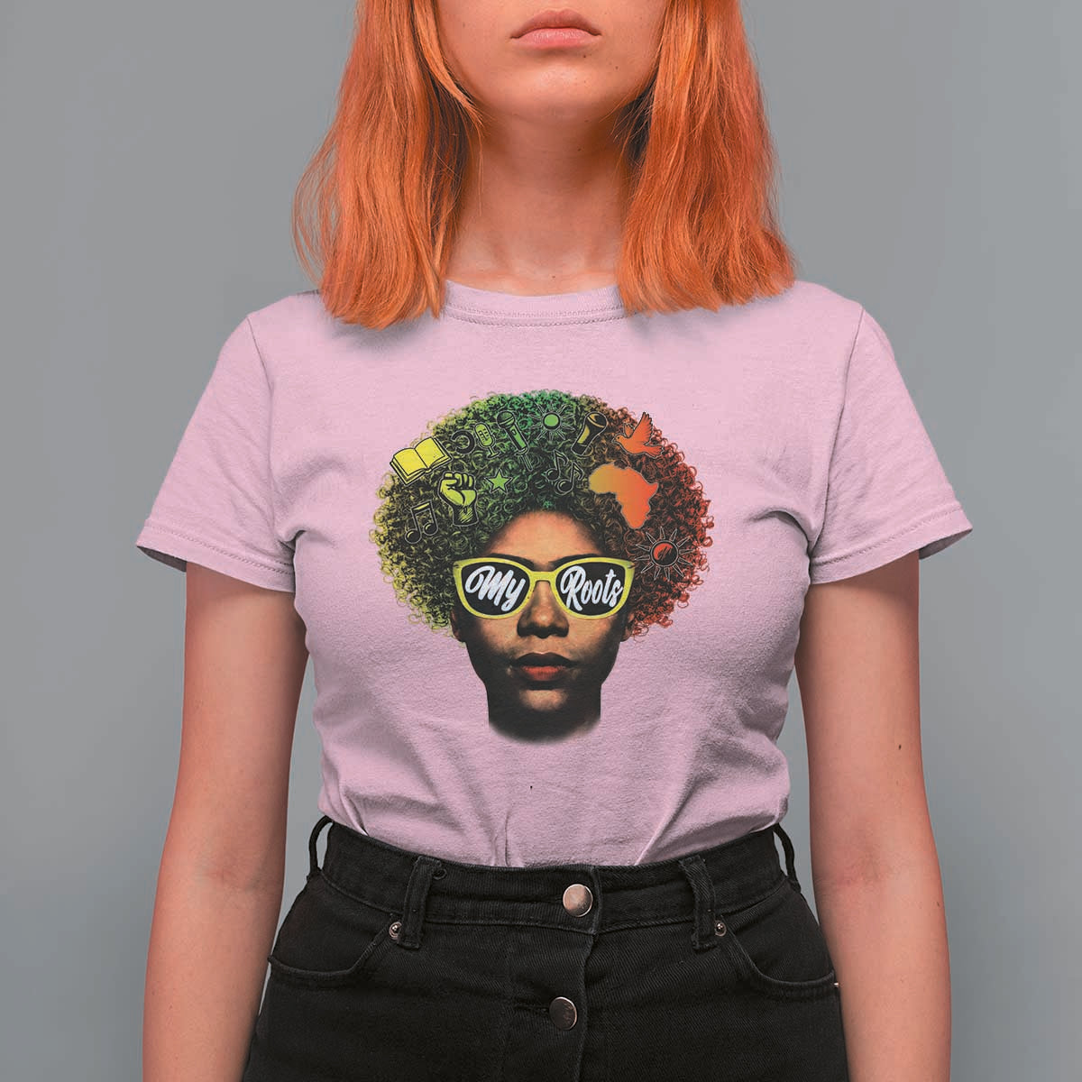Black History Month T Shirt For Women My Roots African American Pride Gift - Wonder Print Shop