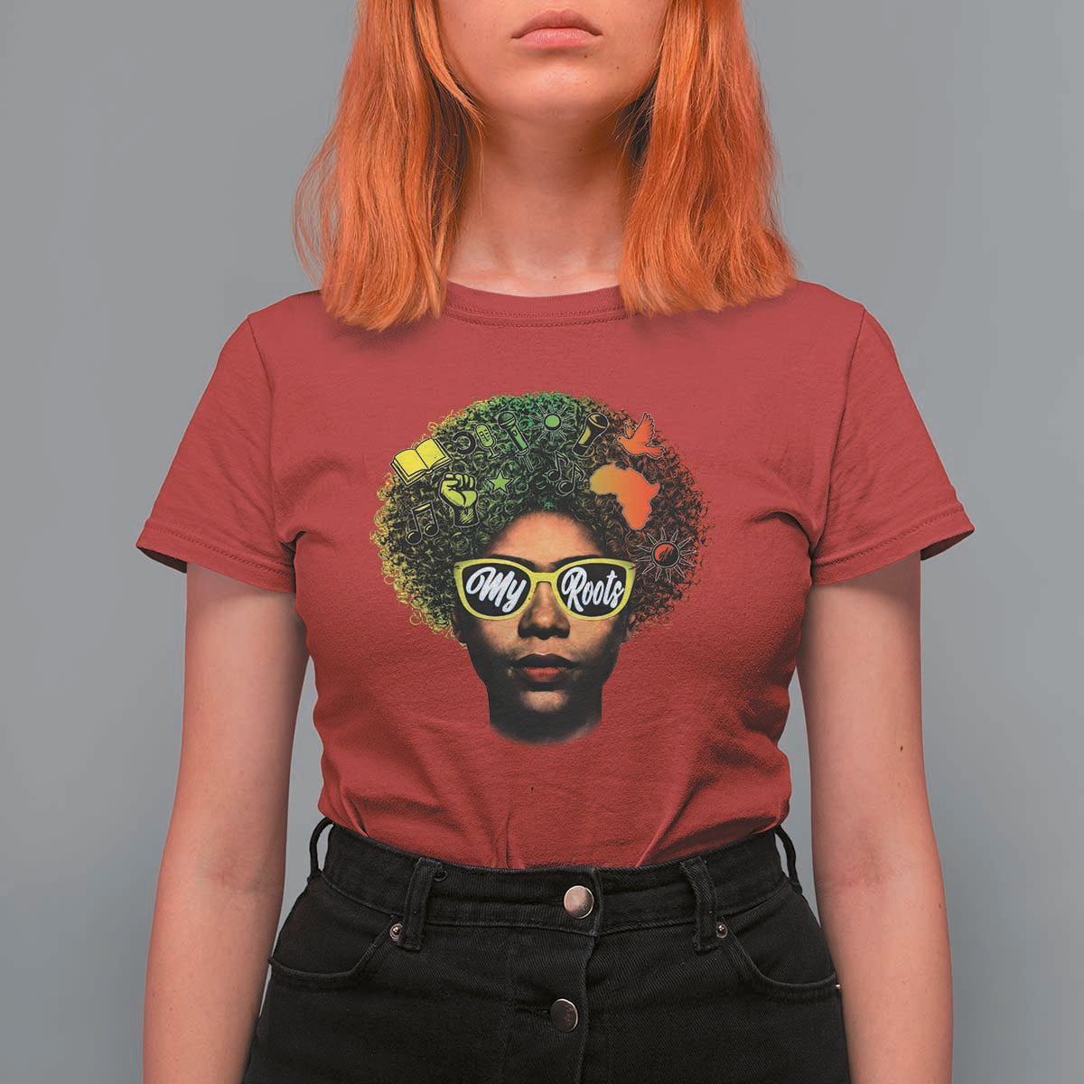 Black History Month T Shirt For Women My Roots African American Pride Gift - Wonder Print Shop