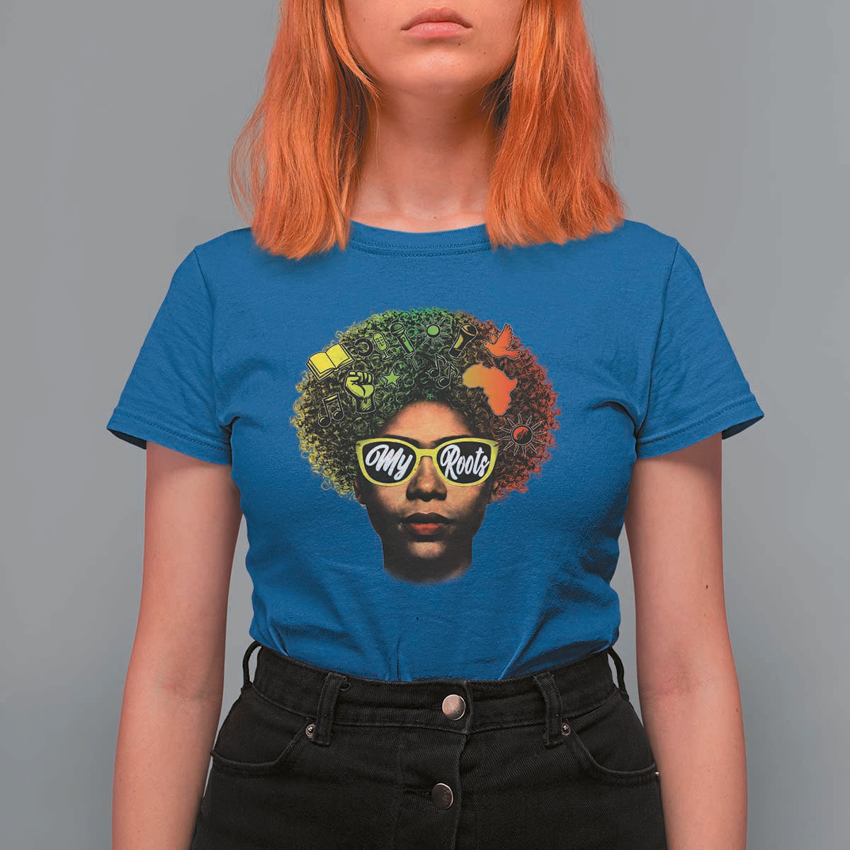 Black History Month T Shirt For Women My Roots African American Pride Gift - Wonder Print Shop