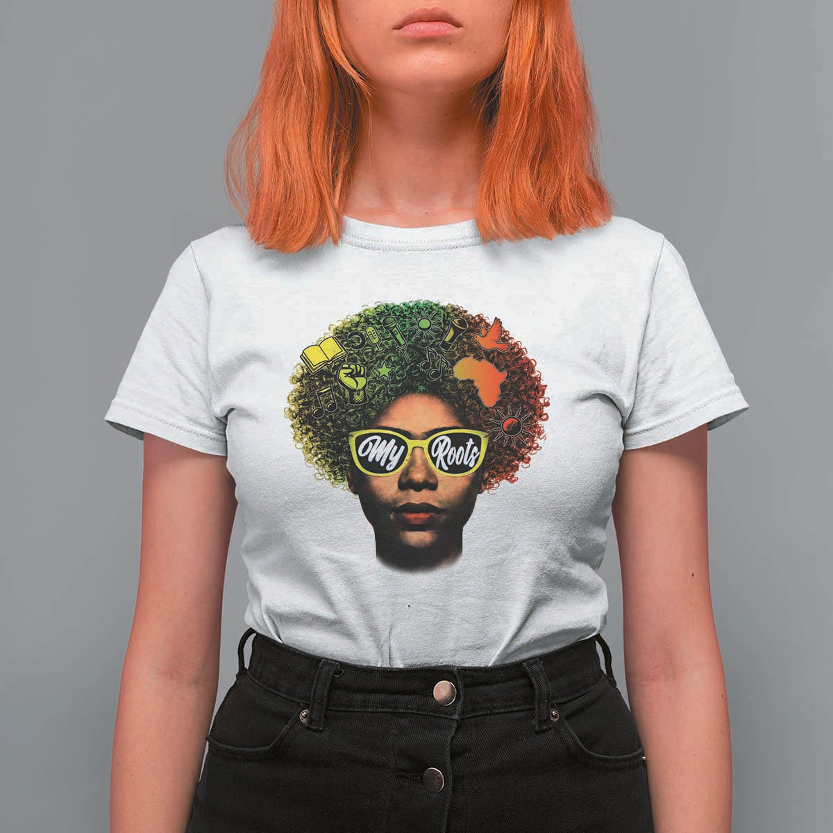 Black History Month T Shirt For Women My Roots African American Pride Gift - Wonder Print Shop
