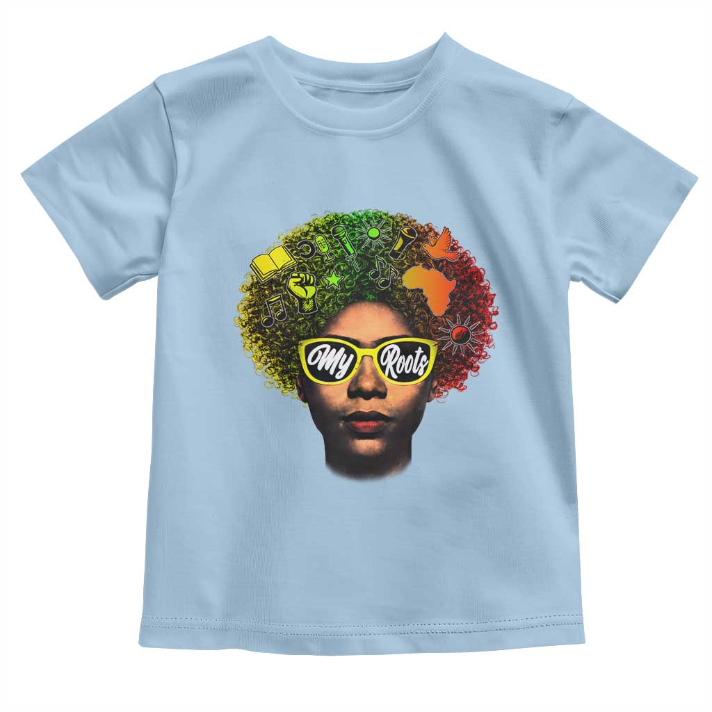 Black History Month Toddler T Shirt My Roots African American Pride Gift - Wonder Print Shop