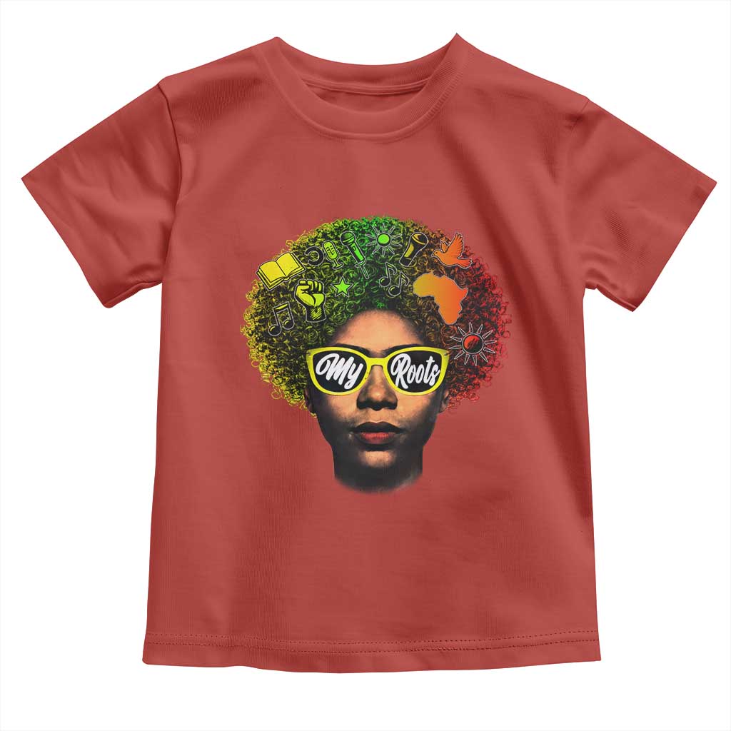 Black History Month Toddler T Shirt My Roots African American Pride Gift - Wonder Print Shop