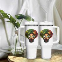 Black History Month Tumbler With Handle My Roots African American Pride Gift - Wonder Print Shop