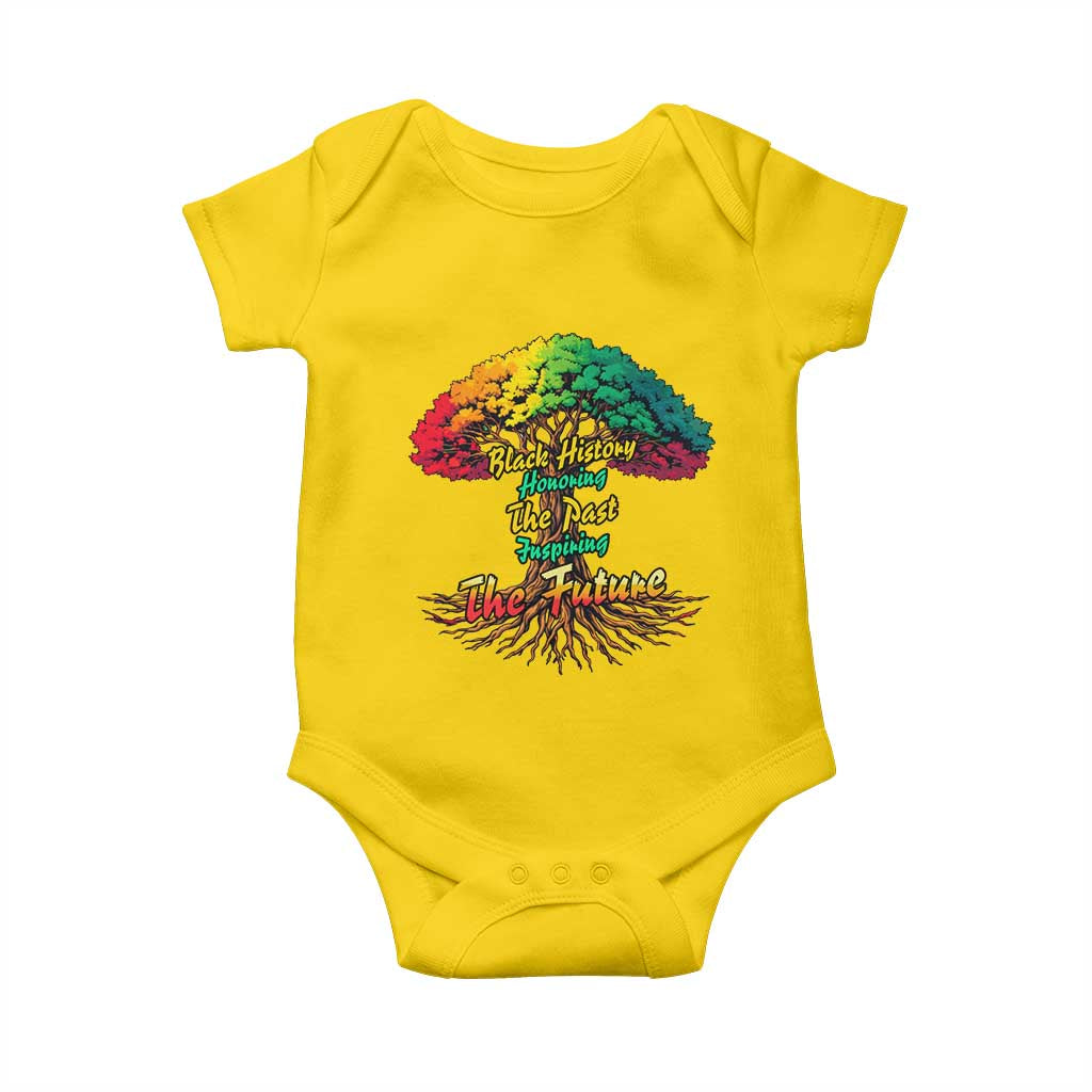 Black History Month Quote Baby Onesie Inspiring The Future Honoring The Past - Wonder Print Shop