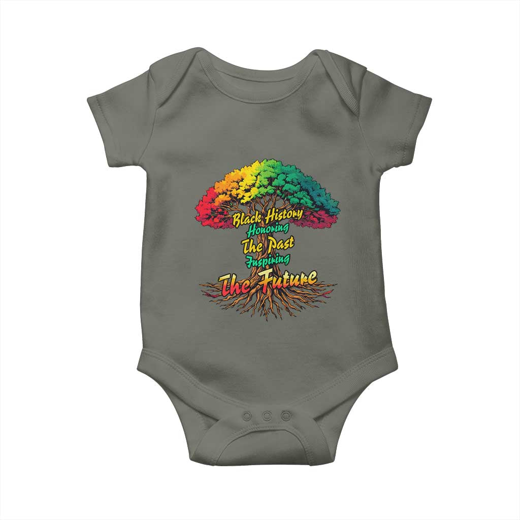 Black History Month Quote Baby Onesie Inspiring The Future Honoring The Past - Wonder Print Shop