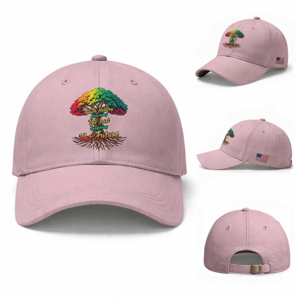 Black History Month Quote Baseball Cap Inspiring The Future Honoring The Past