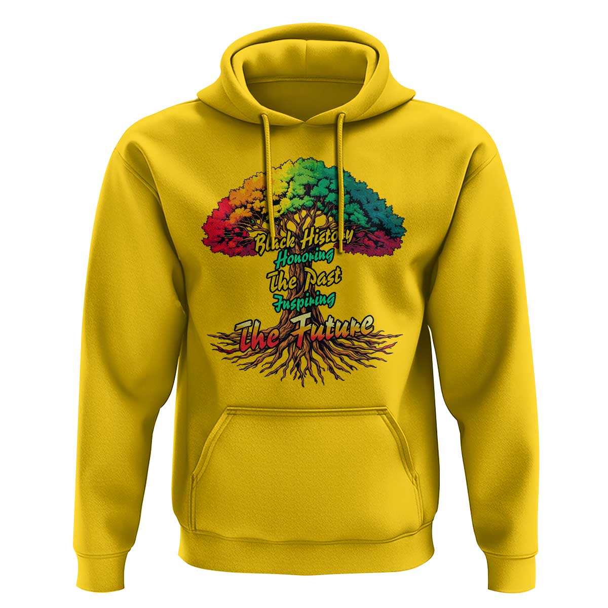 Black History Month Quote Hoodie Inspiring The Future Honoring The Past - Wonder Print Shop