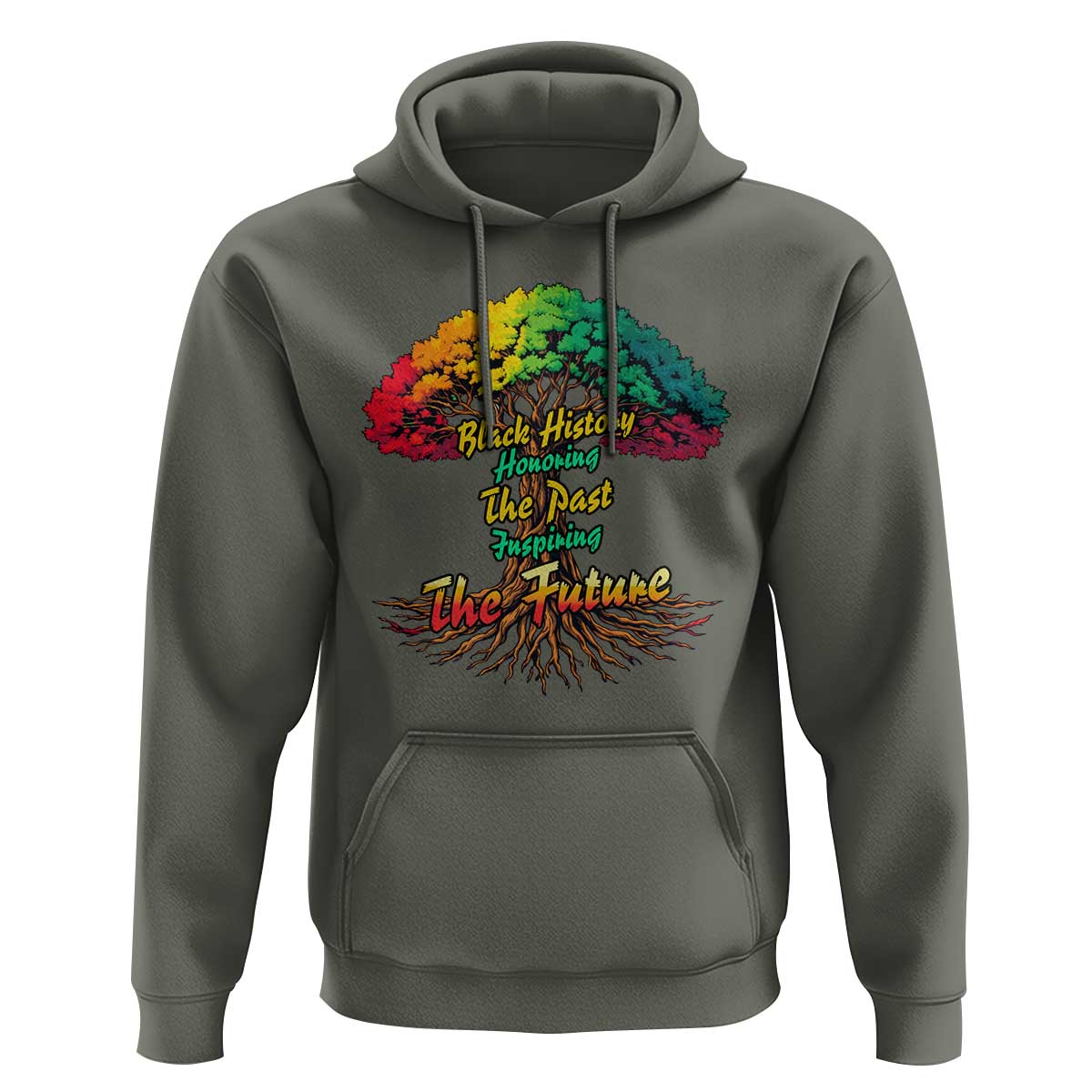 Black History Month Quote Hoodie Inspiring The Future Honoring The Past - Wonder Print Shop
