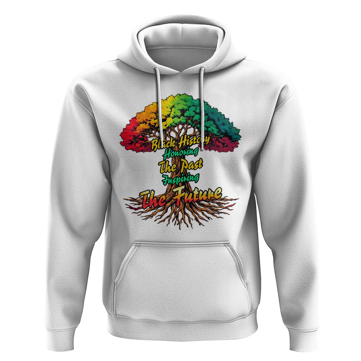 Black History Month Quote Hoodie Inspiring The Future Honoring The Past - Wonder Print Shop