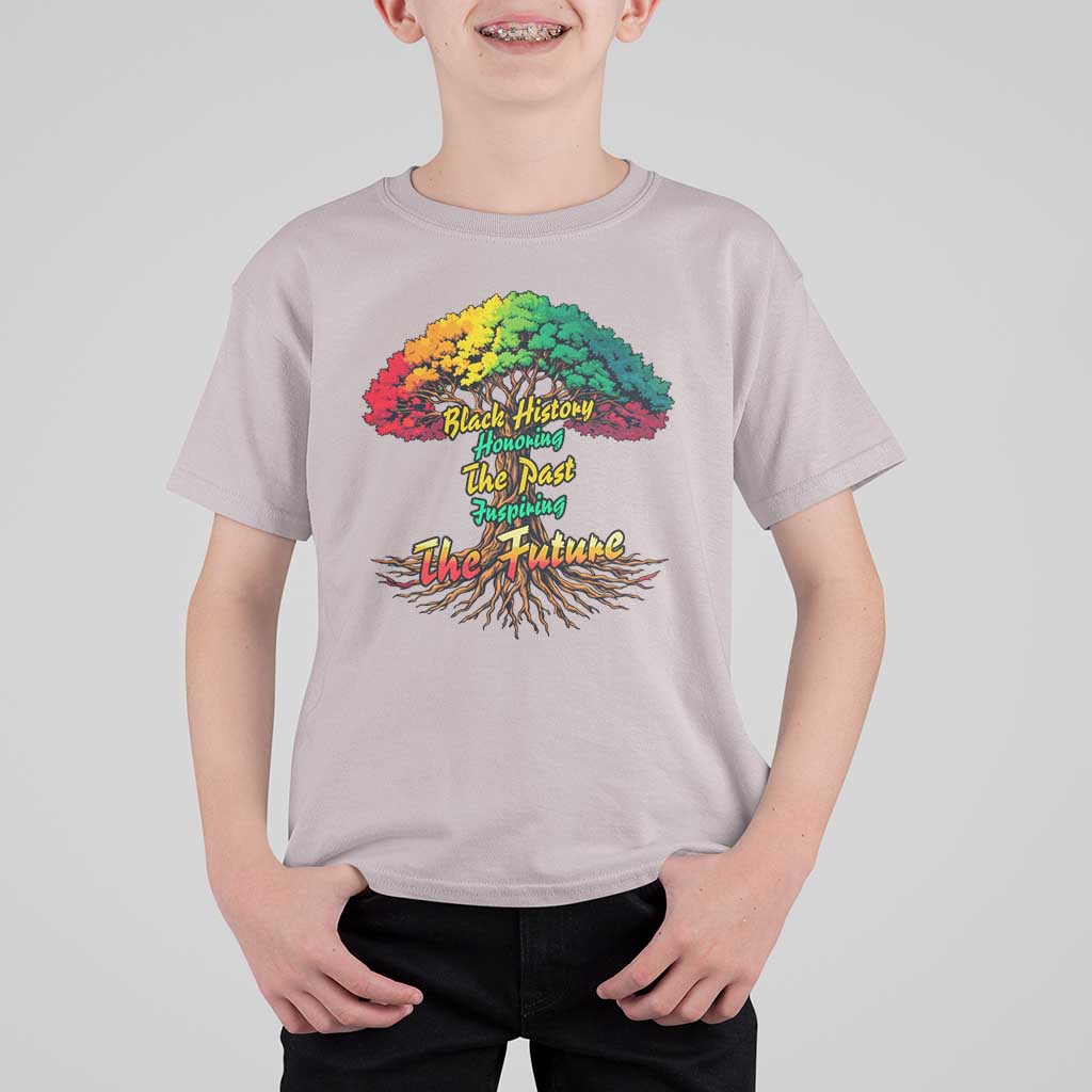 Black History Month Quote T Shirt For Kid Inspiring The Future Honoring The Past - Wonder Print Shop