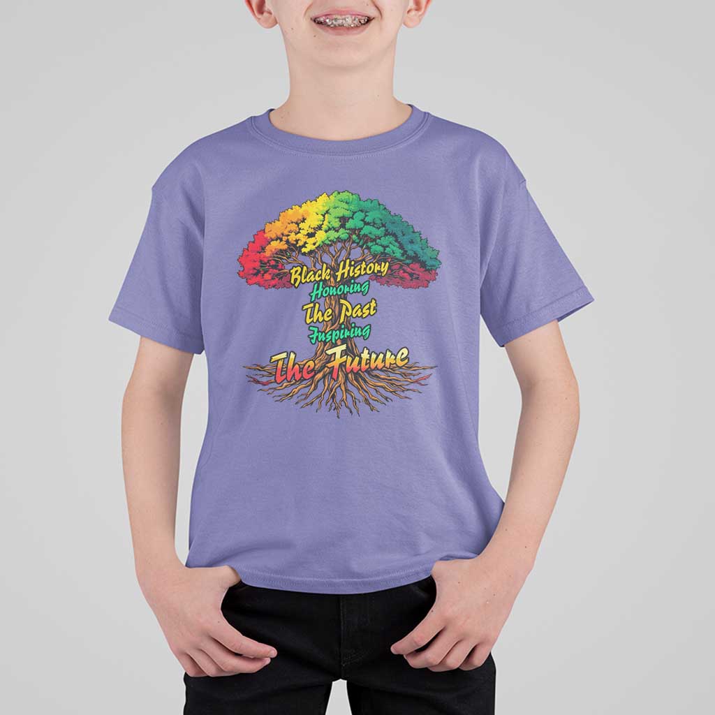 Black History Month Quote T Shirt For Kid Inspiring The Future Honoring The Past - Wonder Print Shop
