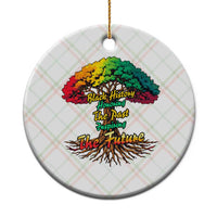 Black History Month Quote Ceramic Ornament Inspiring The Future Honoring The Past - Wonder Print Shop