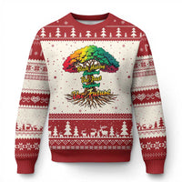 Black History Month Quote Ugly Christmas Sweater Inspiring The Future Honoring The Past - Wonder Print Shop