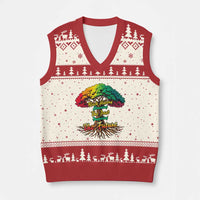 Black History Month Quote V-Neck Knit Sweater Vest Inspiring The Future Honoring The Past - Wonder Print Shop