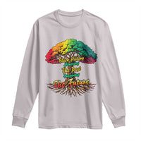 Black History Month Quote Long Sleeve Shirt Inspiring The Future Honoring The Past - Wonder Print Shop