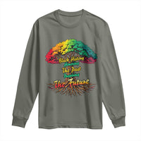 Black History Month Quote Long Sleeve Shirt Inspiring The Future Honoring The Past - Wonder Print Shop