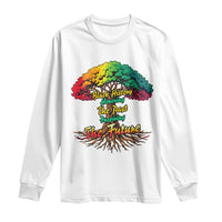 Black History Month Quote Long Sleeve Shirt Inspiring The Future Honoring The Past - Wonder Print Shop