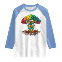 Black History Month Quote Raglan Shirt Inspiring The Future Honoring The Past - Wonder Print Shop