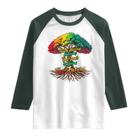 Black History Month Quote Raglan Shirt Inspiring The Future Honoring The Past - Wonder Print Shop