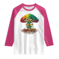 Black History Month Quote Raglan Shirt Inspiring The Future Honoring The Past - Wonder Print Shop